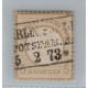 ALEMANIA 1872 Yv 19 ESTAMPILLA USADA MUY BUENA 40 EUROS !!